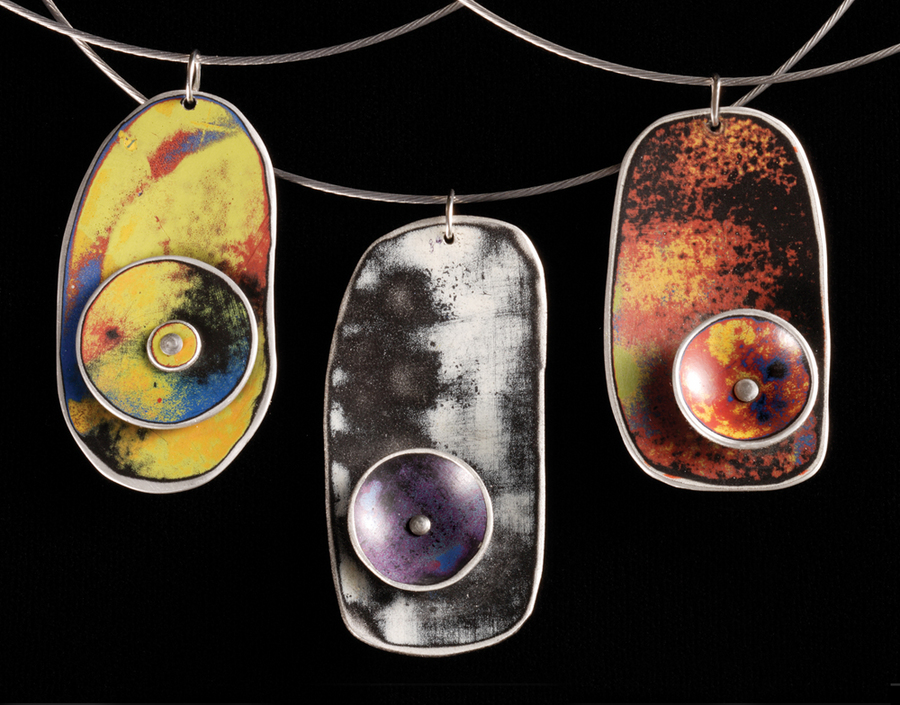 Orbit Pendants
 :  : Peggy Petrey Abstract Wares Jewelry