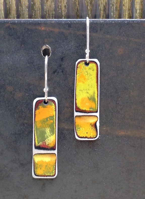 SSSE - 1" Single Short Sticks with 5/8" Sterling Earwires :  : Peggy Petrey Abstract Wares Jewelry
