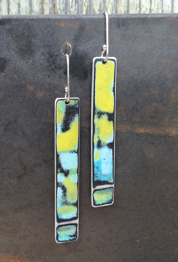 Between 2" - 2-1/2" Long Sticks with 5/8" Sterling Earwires&nbsp;&nbsp;&nbsp;&nbsp;&nbsp;&nbsp;<b>$36</b> :  : Peggy Petrey Abstract Wares Jewelry