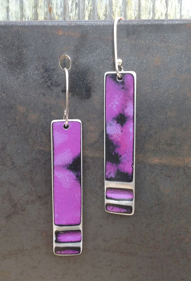 SSSE - 1 1/4" Single Short Sticks with 5/8" Sterling Earwires :  : Peggy Petrey Abstract Wares Jewelry