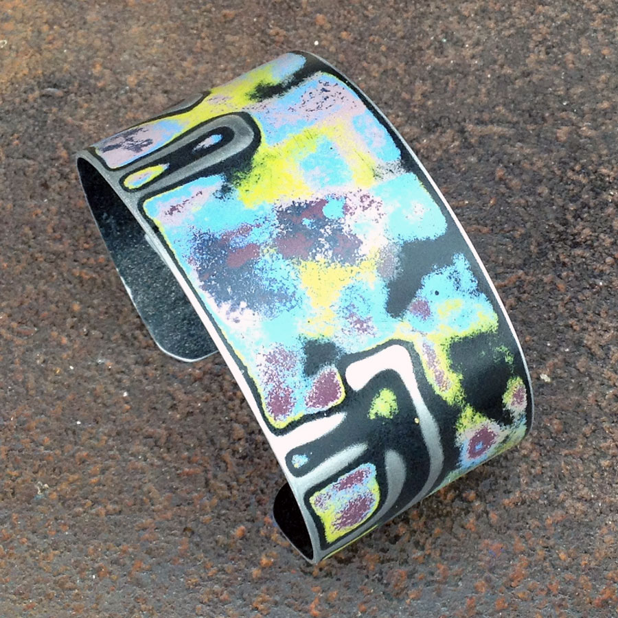 MC - 1 1/4" Medium Cuff :  : Peggy Petrey Abstract Wares Jewelry