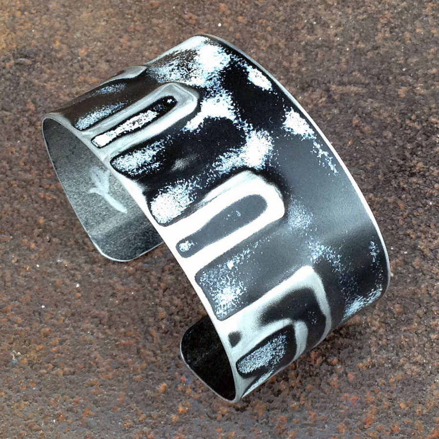 MC - 1 1/4" Medium Cuff :  : Peggy Petrey Abstract Wares Jewelry