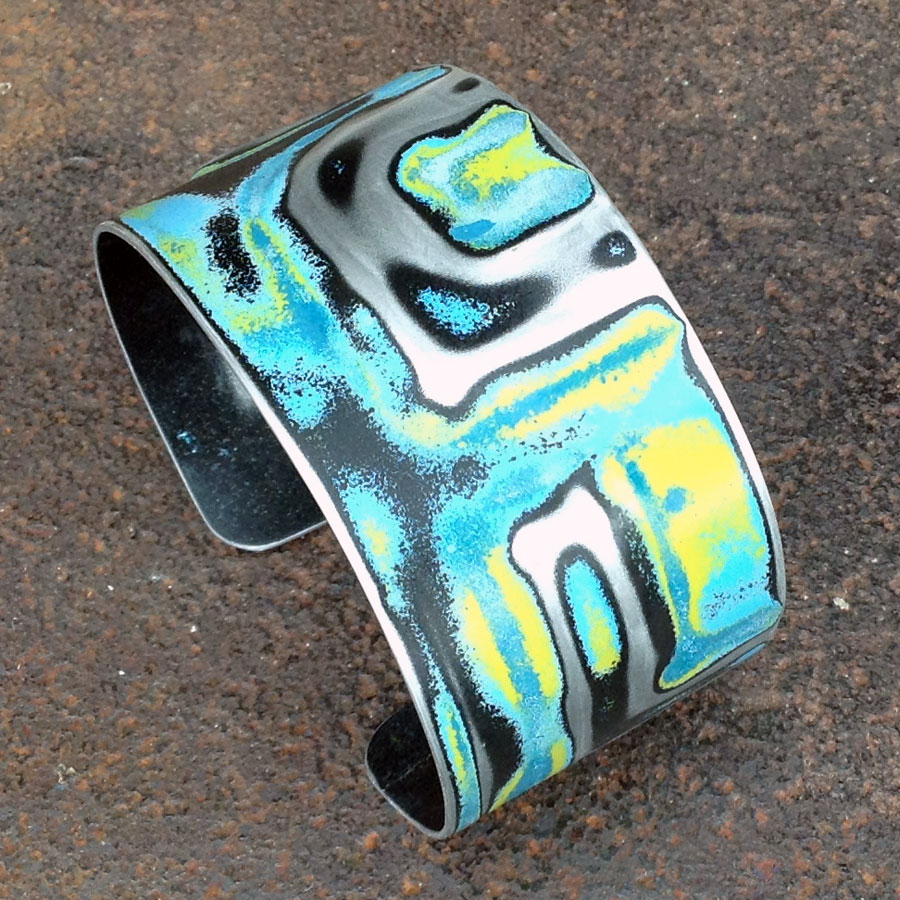 MC - 1 1/4" Medium Cuff :  : Peggy Petrey Abstract Wares Jewelry
