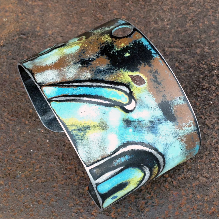 WC - 1 3/4" Wide Cuff :  : Peggy Petrey Abstract Wares Jewelry